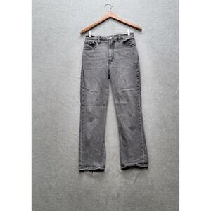 Abercrombie & Fitch Women Jeans 27 4R Gray Denim Ankle Straight‎ Ultra High Rise